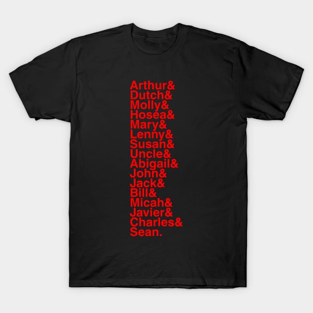 Red Dead Redemption 2 Dutch's Gang T-Shirt by foozler